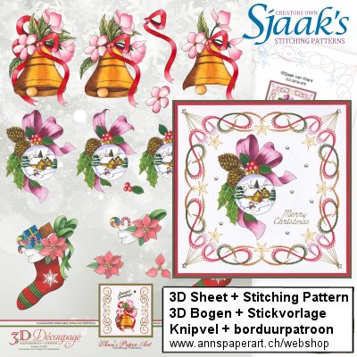 Sjaak's Stickvorlage CO-2018-075 & 3D Bogen APA3D004