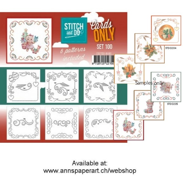 Cards only Stitch 100 - 6 vorgeprickelt Auflegekarten