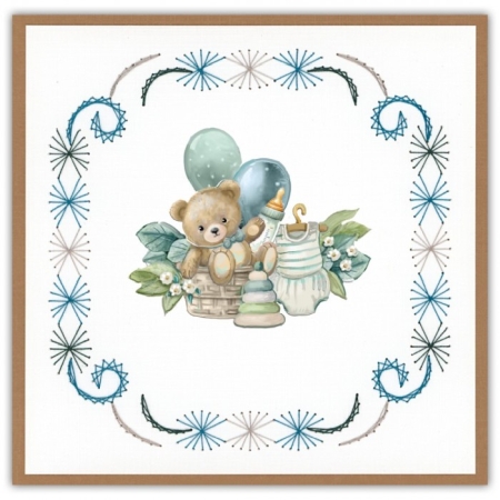 Cards only Stitch 114 - 6 Prepricked cardlayers