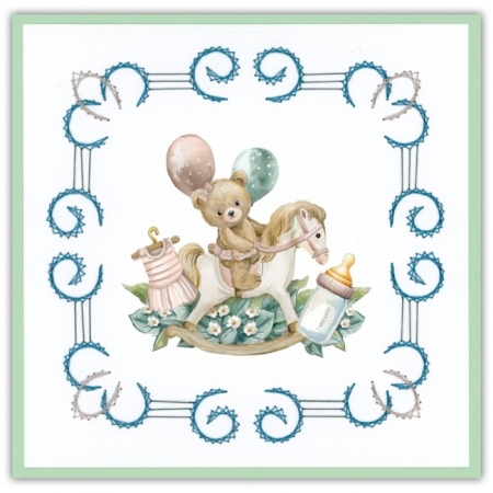 Cards only Stitch 114 - 6 Prepricked cardlayers