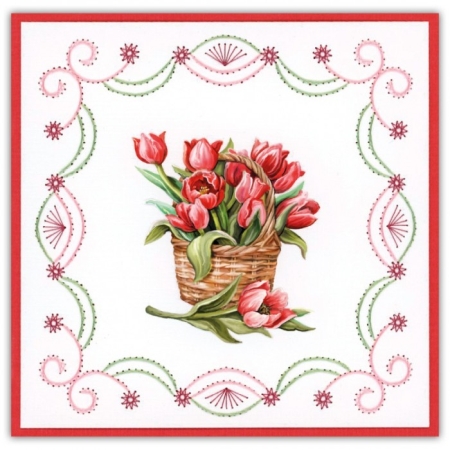 Cards only Stitch 115 - 6 vorgeprickelt Auflegekarten