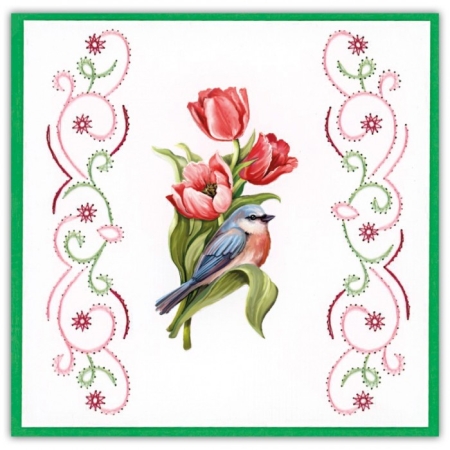 Cards only Stitch 115 - 6 vorgeprickelt Auflegekarten