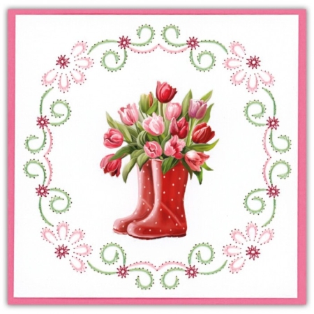 Cards only Stitch 115 - 6 vorgeprickelt Auflegekarten