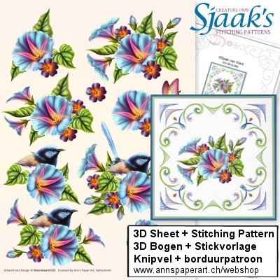 Sjaak's Stickvorlage CO-2013-444 & 3D Bogen 3DCE13004