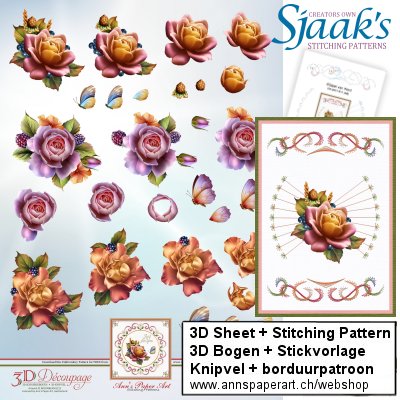 Sjaak's Stitching pattern CO-2017-011 (A6) + 3D Sheet APA3D014
