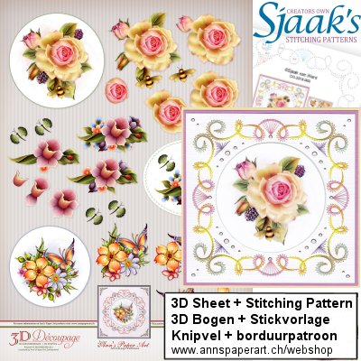 Sjaak's Stickvorlage CO-2018-060 & 3D Bogen APA3D024