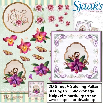 Sjaak's Stickvorlage CO-2018-062 & 3D Bogen APA3D016