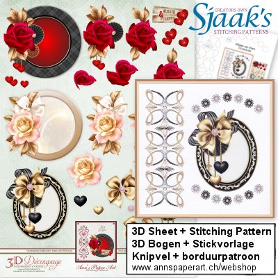 Sjaak's Stickvorlage CO-2018-063 & 3D Bogen APA3D021