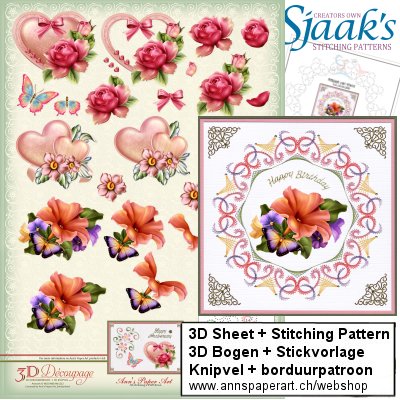 Sjaak's Stickvorlage CO-2018-086 & 3D Bogen APA3D029 - zum Schließen ins Bild klicken