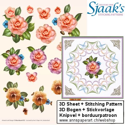 Sjaak's Stickvorlage CO-2018-092 & 3D Bogen 3DCE13010 - zum Schließen ins Bild klicken