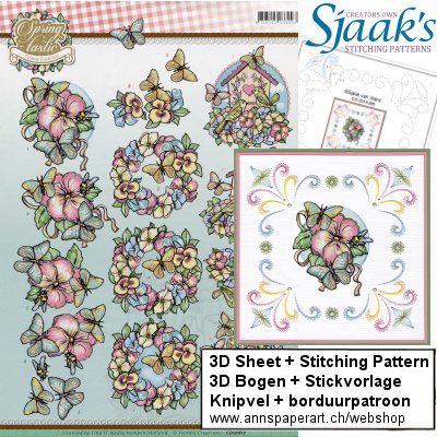 Sjaak's Stickvorlage CO-2019-095 & 3D Bogen CD10817