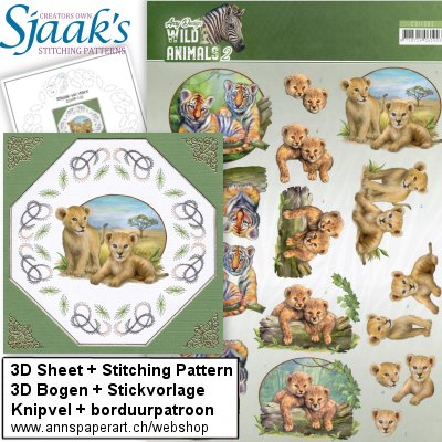 Sjaak's Stickvorlage CO-2019-112 & 3D Bogen CD11302
