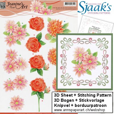 Sjaak's Stickvorlage CO-2020-148 & 3D Bogen CD10686