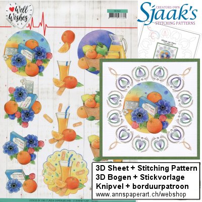 Sjaak's Stickvorlage CO-2020-152 & 3D Bogen CD11462 - zum Schließen ins Bild klicken