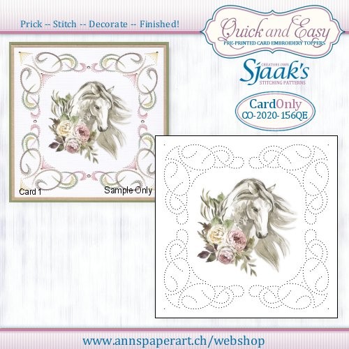 Sjaak's Stitching pattern CO-2020-156 Quick&Easy Card ONLY No. 1