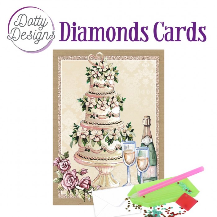 Dotty Designs Diamond Cards - Wedding Cake A6