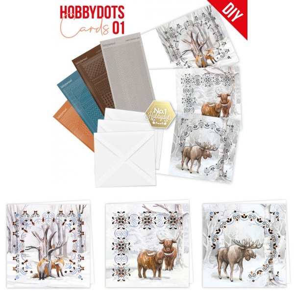 Dot and Do Pre-printed Card Set 1 - Sturdy Winter