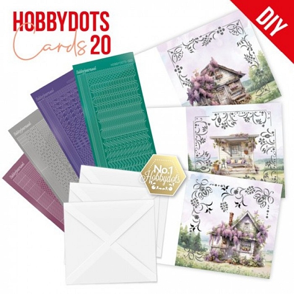 Dot and Do Vorbedruckte Karten Set 20 - Lilacs