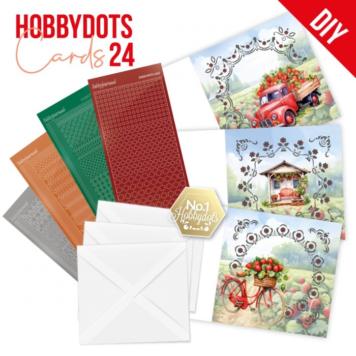 Dot and Do Cards 24 Strawberries Set 24 - (Nur auf Vorbestellung