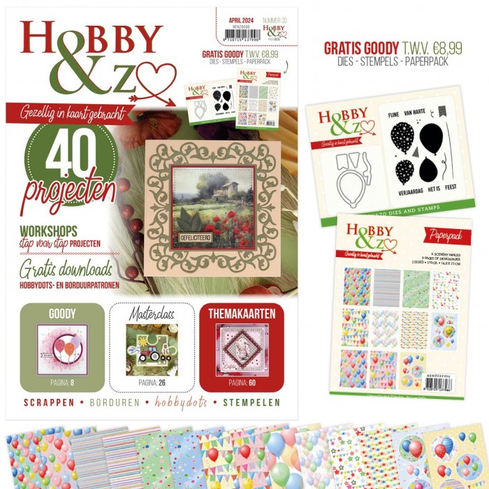 Hobby & Zo 30 + Schablone-Stempel-Paperpack