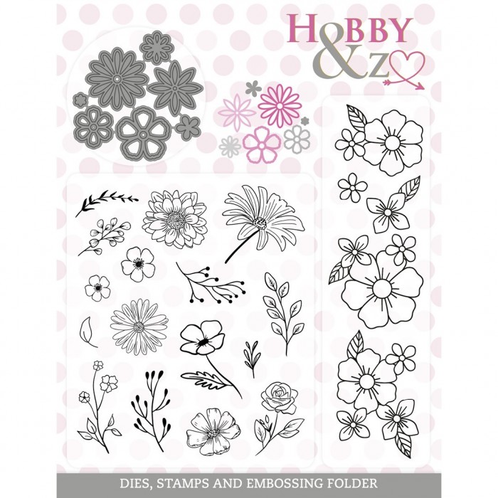 Hobby & Zo Goodie - Die, Stamps and Embossing folder - Click Image to Close
