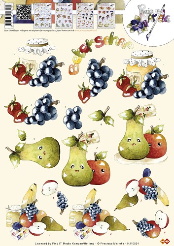 3D Sheet Precious Marieke Fruit HJ10501