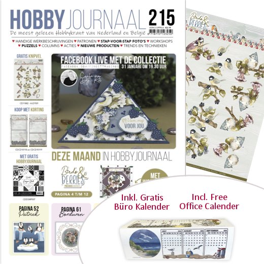 Hobbyjournaal 215 + 3D Bogen + Kalender