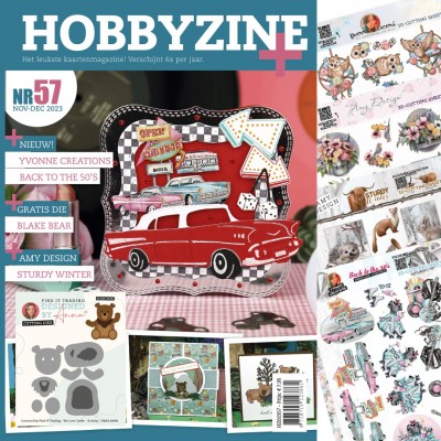 Hobbyzine Plus 57 + Stanzschablone Teddybear
