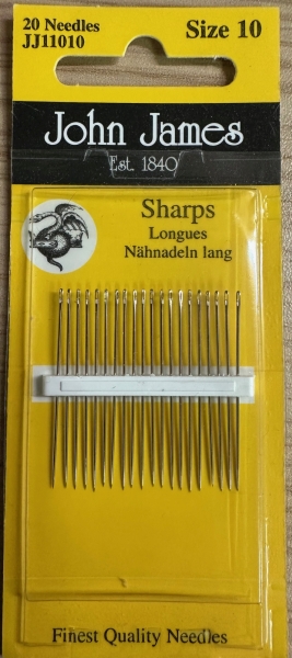Nadeln zum Sticken - Grösse 10 (sehr fein)