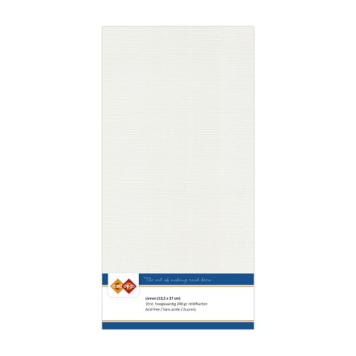 Linen cardstock 24 light grey (5 Sheets 13.5 x 27cm)