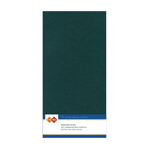 Linen cardstock 47 Jade (5 Sheets13.5 x 27cm )