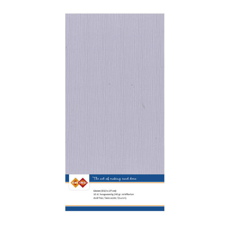 Linnen cardstock 51 Mouse grey (5 Sheets 13.5 x 27cm)