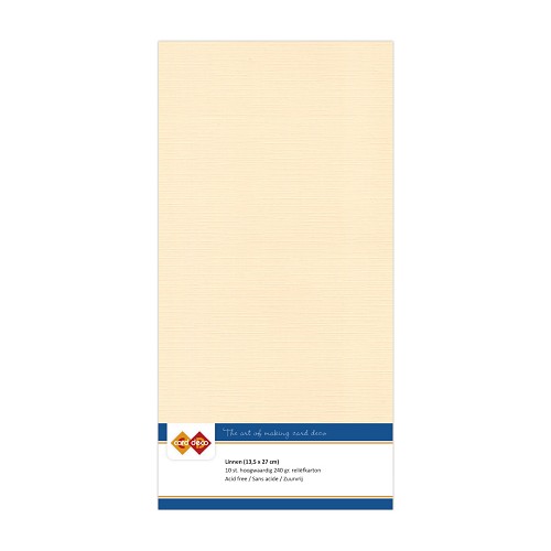 Linen cardstock 07 Chamois (5 Sheets13.5 x 27cm)