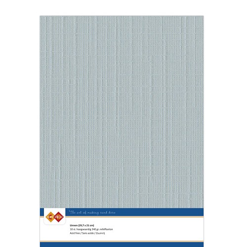Linen cardstock - A4 - 25 Grey (5x A4 Sheets)