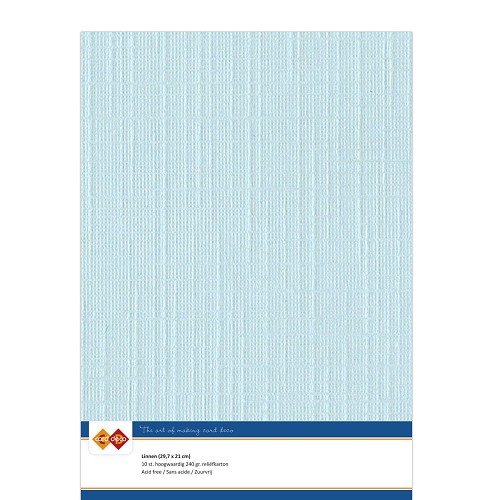 Linen cardstock - A4 - 27 Baby Blue (5x A4 Sheets)
