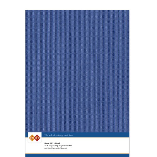 Linen cardstock - A4 - 39 Ultramarine (5x A4 Sheets)
