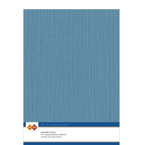 Linnen Karton - A4 - 40 Turquoise (5x A4 Bogen)