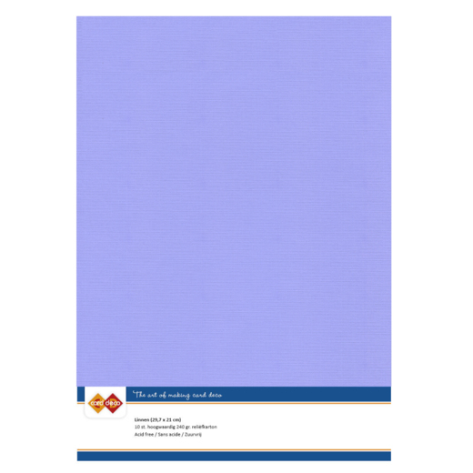 Linen cardstock - A4 - 61 Lavender (5x A4 Sheets)