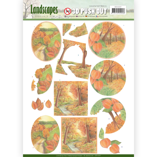 3D Die Cut sheet Jeanine's Art Landscapes Autumn SB10297