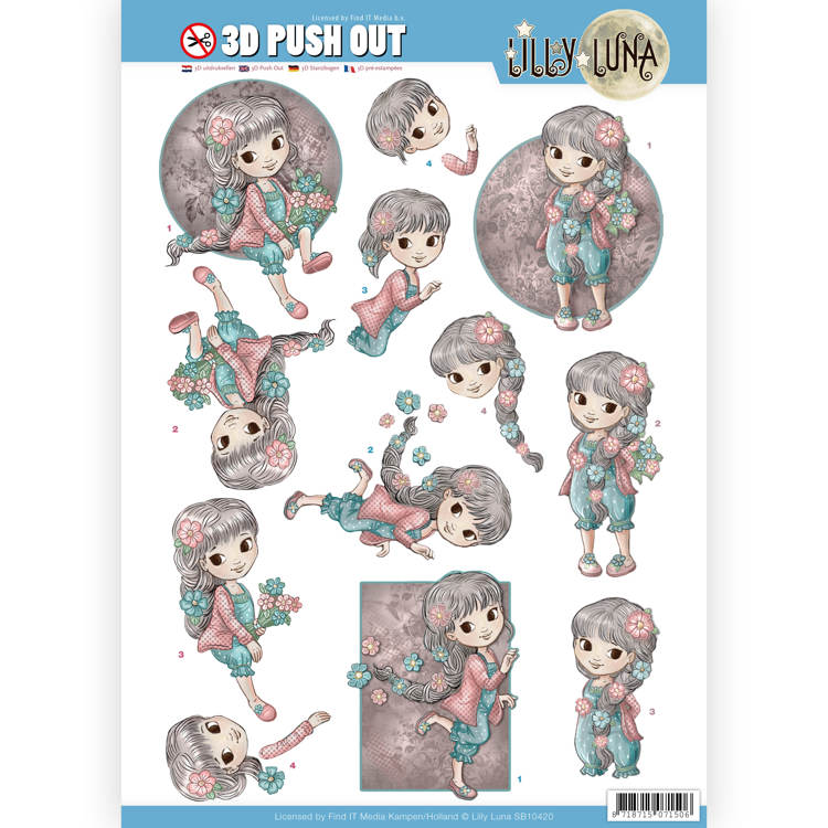 3D Pushout - Lilly Luna - Flowers to Love SB10420