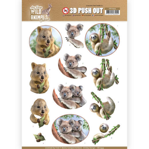 3D Pushout Sheet Amy Design - Koala SB10444