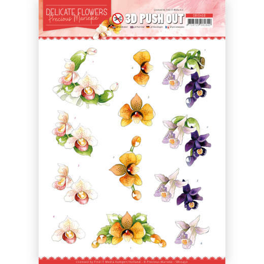 3D Pushout Sheet Precious Marieke Orchid SB10450