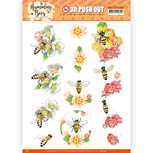 3D Die-cut Sheet Jeanine's Art - Queen Bee SB10559