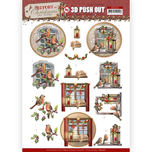 3D Stanzbogen Amy Design - Christmas Window SB10567