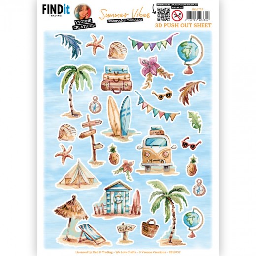 Pushout Sheet - Summer Vibes - Small Elements A SB10737