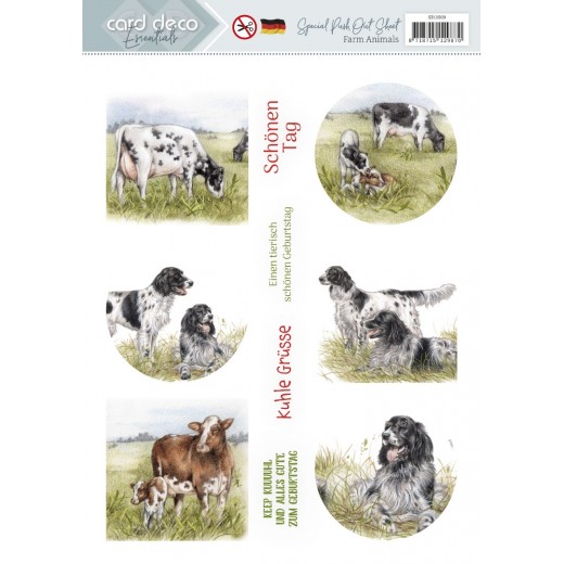Stanzbogen - Farm Animals - Deutsch SB10809