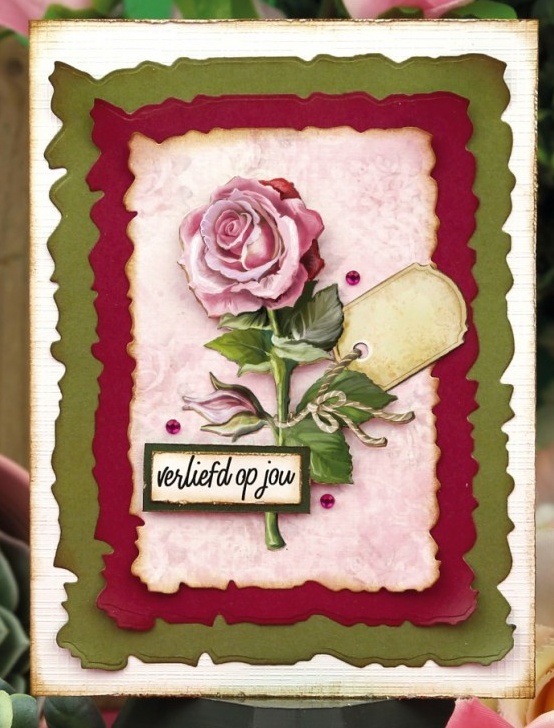 3D Stanzbogen Amy Creations - Pink Roses SB10895