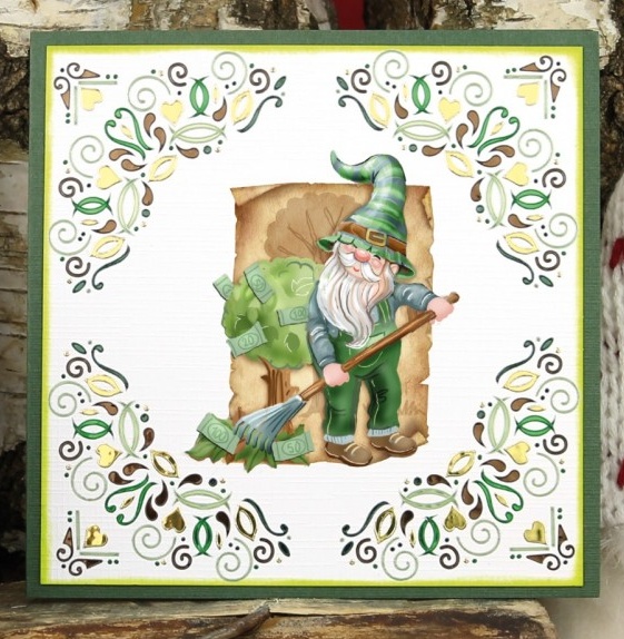 3D Die Cut Sheet Yvonne Creations - Garden Gnomes SB10923 - Click Image to Close