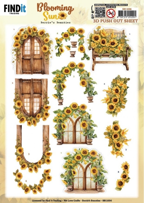 3D Stanzbogen Berries Beauties - Rustic Sunlight SB11036