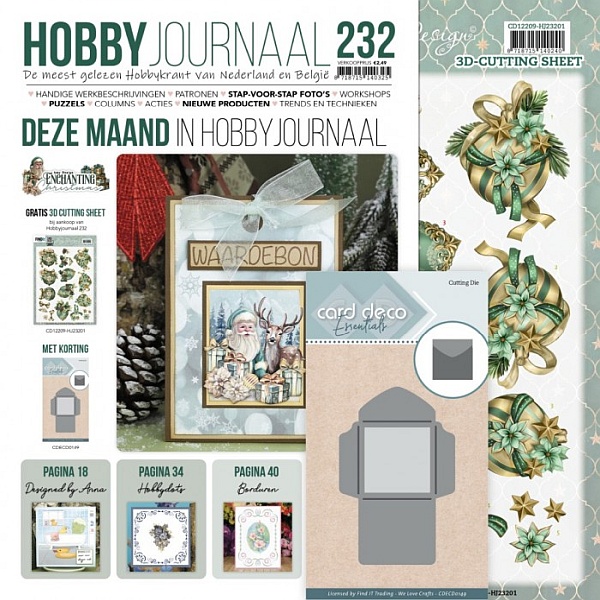 Hobbyjournaal 232 SET - 3D Bogen + Stanzschablone